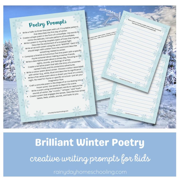 Winter Poetry Creative Writing Prompts